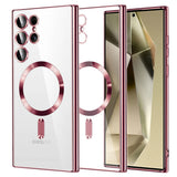 Techsuit Luxury Crystal MagSafe rózsaszín tok Samsung Galaxy S24 Ultra készülékhez