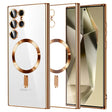 Husa de protectie Techsuit Luxury Crystal MagSafe compatibil cu Samsung Galaxy S24 Ultra, Auriu