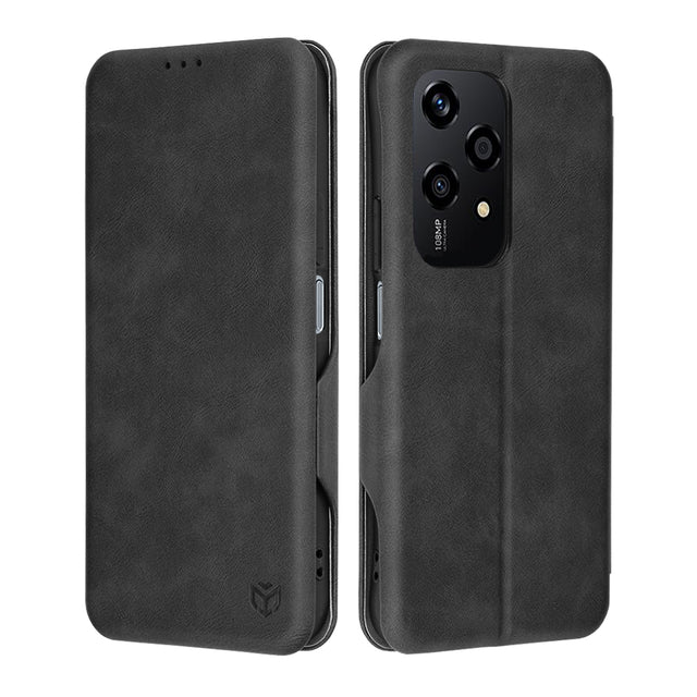 Husa de protectie Techsuit Safe Wallet Plus compatibil cu Honor 200 Lite, Negru
