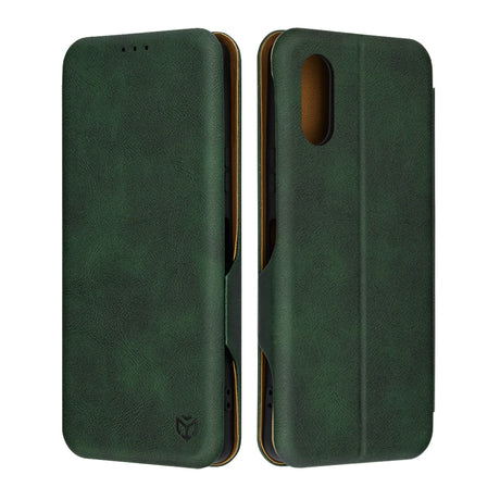 Husa de protectie Techsuit Safe Wallet Plus compatibil cu Sony Xperia 5 VI, Verde