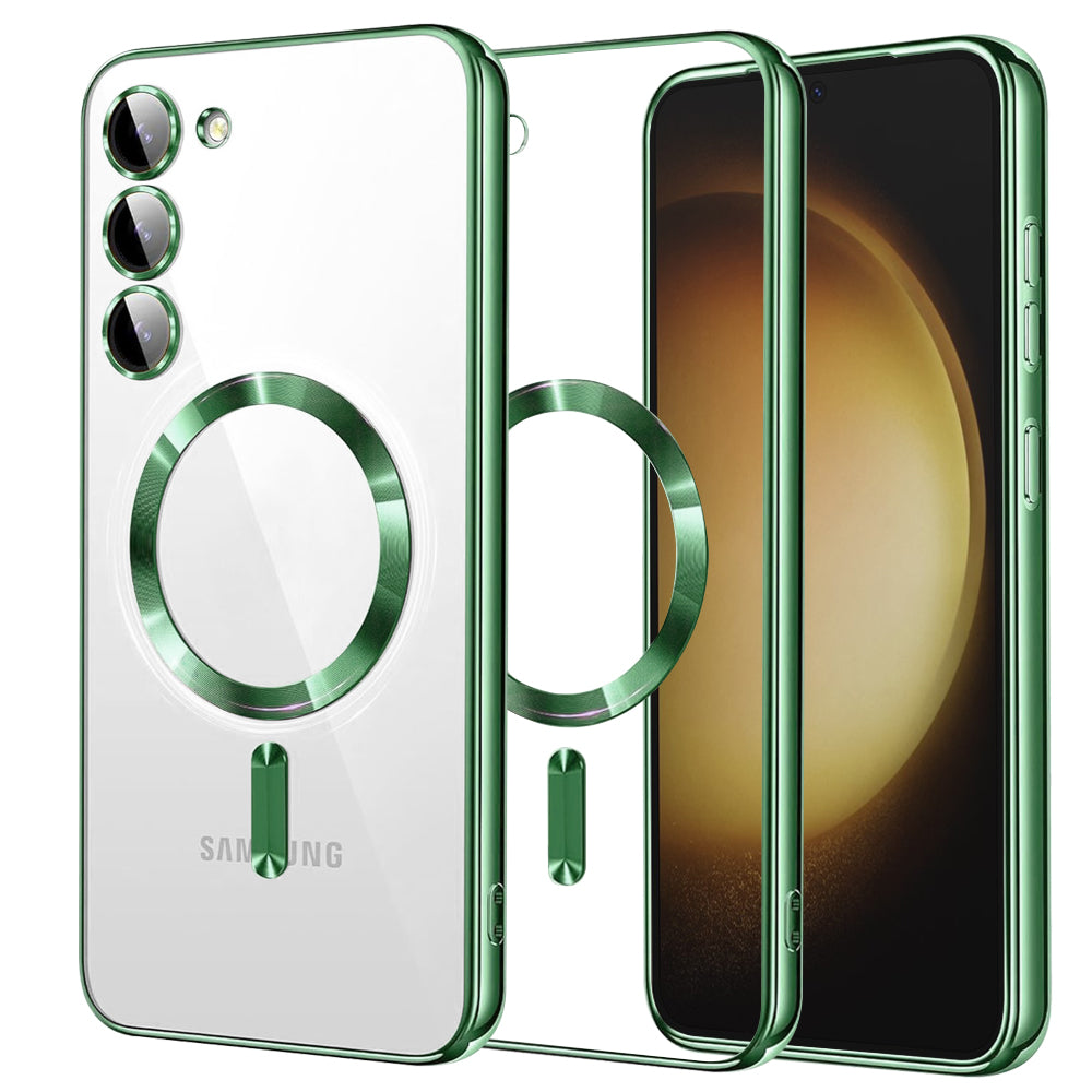 Techsuit Luxury Crystal MagSafe tok Samsung Galaxy S23 Plus készülékhez, zöld