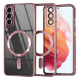 Rózsaszín Techsuit Luxury Crystal MagSafe tok Samsung Galaxy S21 5G készülékhez