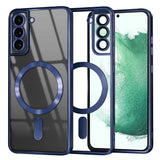 Husa de protectie Techsuit Luxury Crystal MagSafe compatibil cu Samsung Galaxy S22 Plus 5G, Albastru