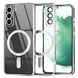 Husa de protectie Techsuit Luxury Crystal MagSafe compatibil cu Samsung Galaxy S22 Plus 5G, Argintiu