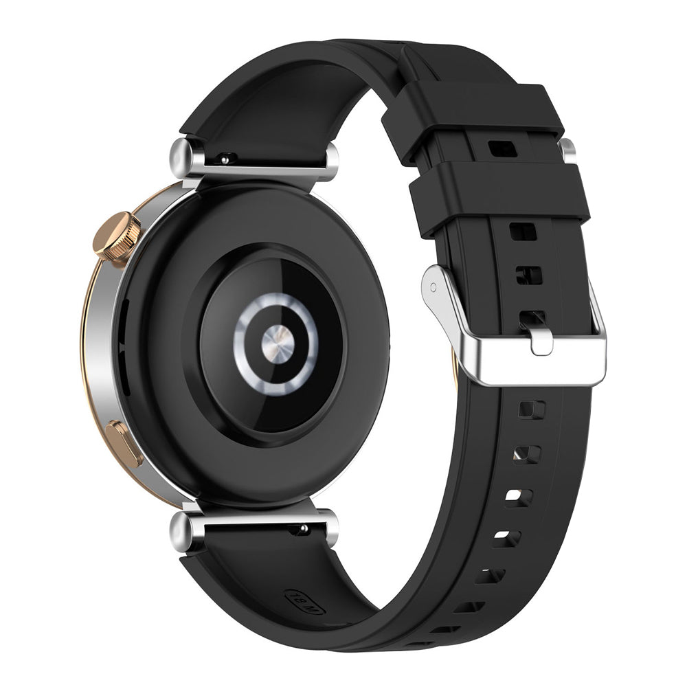 Curea smartwatch Techsuit Watchband 18mm (W075) compatibil cu Huawei Watch GT 4 (41mm)/W1/Honor Watch S1/Garmin Venu 2S/Vivoactive 4S, Verde Menta