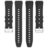 Curea smartwatch Techsuit Watchband 18mm (W075) compatibil cu Huawei Watch GT 4 (41mm)/W1/Honor Watch S1/Garmin Venu 2S/Vivoactive 4S, Gri