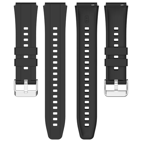 Curea smartwatch Techsuit Watchband 18mm (W075) compatibil cu Huawei Watch GT 4 (41mm)/W1/Honor Watch S1/Garmin Venu 2S/Vivoactive 4S, Gri