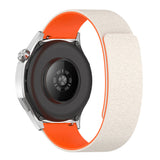 Curea smartwatch Techsuit Watchband 20mm (W074) compatibil cu Samsung Galaxy Watch4/5/Active 2, Huawei Watch GT 3 (42mm)/GT 3 Pro (43mm), Negru /Orange