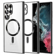 Husa de protectie Techsuit Luxury Crystal MagSafe compatibil cu Samsung Galaxy S22 Ultra 5G, Negru