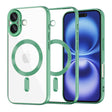 Husa de protectie Techsuit Luxury Crystal MagSafe compatibil cu iPhone 16, Verde Deschis