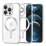 Techsuit Luxury Crystal MagSafe husă argintie pentru iPhone 12 Pro Max