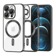 Husa de protectie Techsuit Luxury Crystal MagSafe compatibil cu iPhone 12 Pro Max, Negru