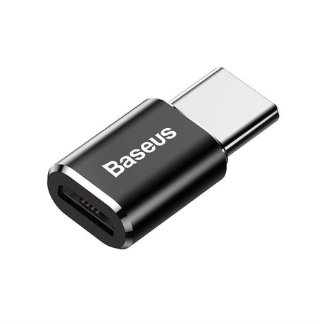Adaptor Baseus OTG Adapter (CAMOTG-01), Micro-USB Female to Type-C Male, Negru
