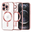 Husa de protectie Techsuit Luxury Crystal MagSafe compatibil cu iPhone 12 Pro, Roz