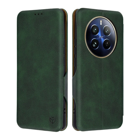 Husa de protectie Techsuit Safe Wallet Plus compatibil cu Realme 12 Pro / 12 Pro+, Verde