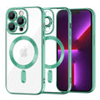 Husa de protectie Techsuit Luxury Crystal MagSafe compatibil cu iPhone 13 Pro, Verde Deschis