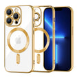 Husa de protectie Techsuit Luxury Crystal MagSafe compatibil cu iPhone 13 Pro Max, Auriu