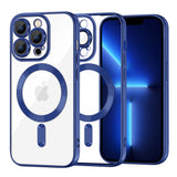 Husă Techsuit Luxury Crystal MagSafe pentru iPhone 13 Pro Max, albastră