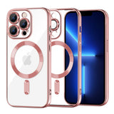 Husa de protectie Techsuit Luxury Crystal MagSafe compatibil cu iPhone 13 Pro Max, Roz