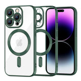 Husa de protectie Techsuit Luxury Crystal MagSafe compatibil cu iPhone 14 Pro Max, Deep Green