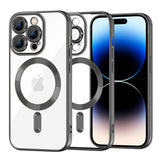 Husa de protectie Techsuit Luxury Crystal MagSafe compatibil cu iPhone 14 Pro, Negru