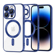 Husă Techsuit Luxury Crystal MagSafe pentru iPhone 14 Pro, albastră