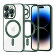 Husă Techsuit Luxury Crystal MagSafe pentru iPhone 14 Pro, verde