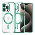 Husa de protectie Techsuit Luxury Crystal MagSafe compatibil cu iPhone 15 Pro Max, Verde Deschis