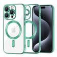 Husa de protectie Techsuit Luxury Crystal MagSafe compatibil cu iPhone 15 Pro, Verde Deschis