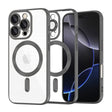 Husă Techsuit Luxury Crystal MagSafe neagră pentru iPhone 16 Pro Max