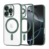 Husa de protectie Techsuit Luxury Crystal MagSafe compatibil cu iPhone 16 Pro, Deep Green