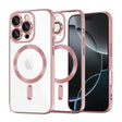 Husa de protectie Techsuit Luxury Crystal MagSafe compatibil cu iPhone 16 Pro, Roz