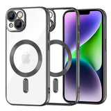 Husa de protectie Techsuit Luxury Crystal MagSafe compatibil cu iPhone 14 Plus, Negru