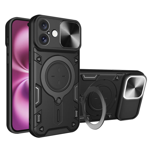 Husa de protectie Techsuit CamGuard Pro compatibil cu iPhone 16 Plus, Negru