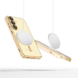 Husa de protectie Techsuit Luxury Crystal MagSafe compatibil cu Samsung Galaxy S25 Edge, Mov Deschis