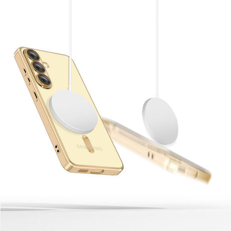 Husa de protectie Techsuit Luxury Crystal MagSafe compatibil cu Samsung Galaxy S25 Edge, Albastru Inchis