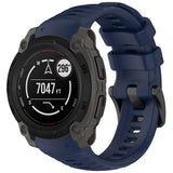 Curea smartwatch Techsuit Watchband (W076) compatibil cu Garmin Instinct E 40mm, Albastru Inchis