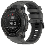 Curea smartwatch Techsuit gri pentru Garmin Instinct 3 45mm