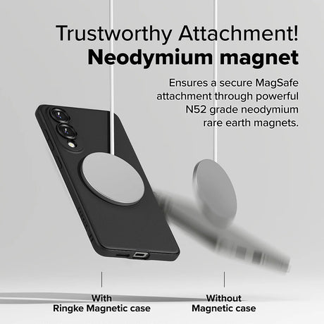 Husa de protectie Ringke Onyx MagSafe compatibil cu Samsung Galaxy S25 Edge, Negru