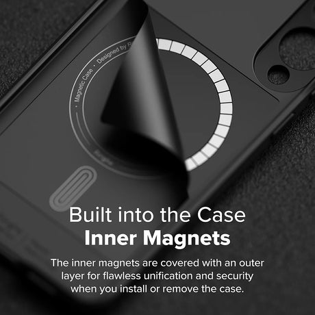 Husa de protectie Ringke Onyx MagSafe compatibil cu Samsung Galaxy S25 Edge, Negru