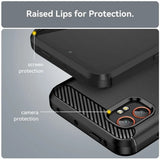 Husa de protectie Techsuit Carbon Silicone compatibil cu Samsung Galaxy Xcover7 Pro, Negru