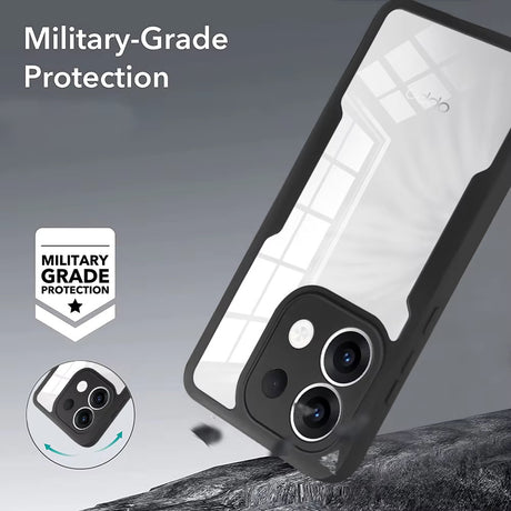Folie de protectie Techsuit ColorVerse 360 Series + compatibil cu Oppo Reno13 Pro, Albastru
