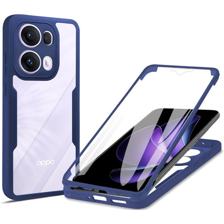 Folie de protectie Techsuit ColorVerse 360 Series + compatibil cu Oppo Reno13 Pro, Albastru