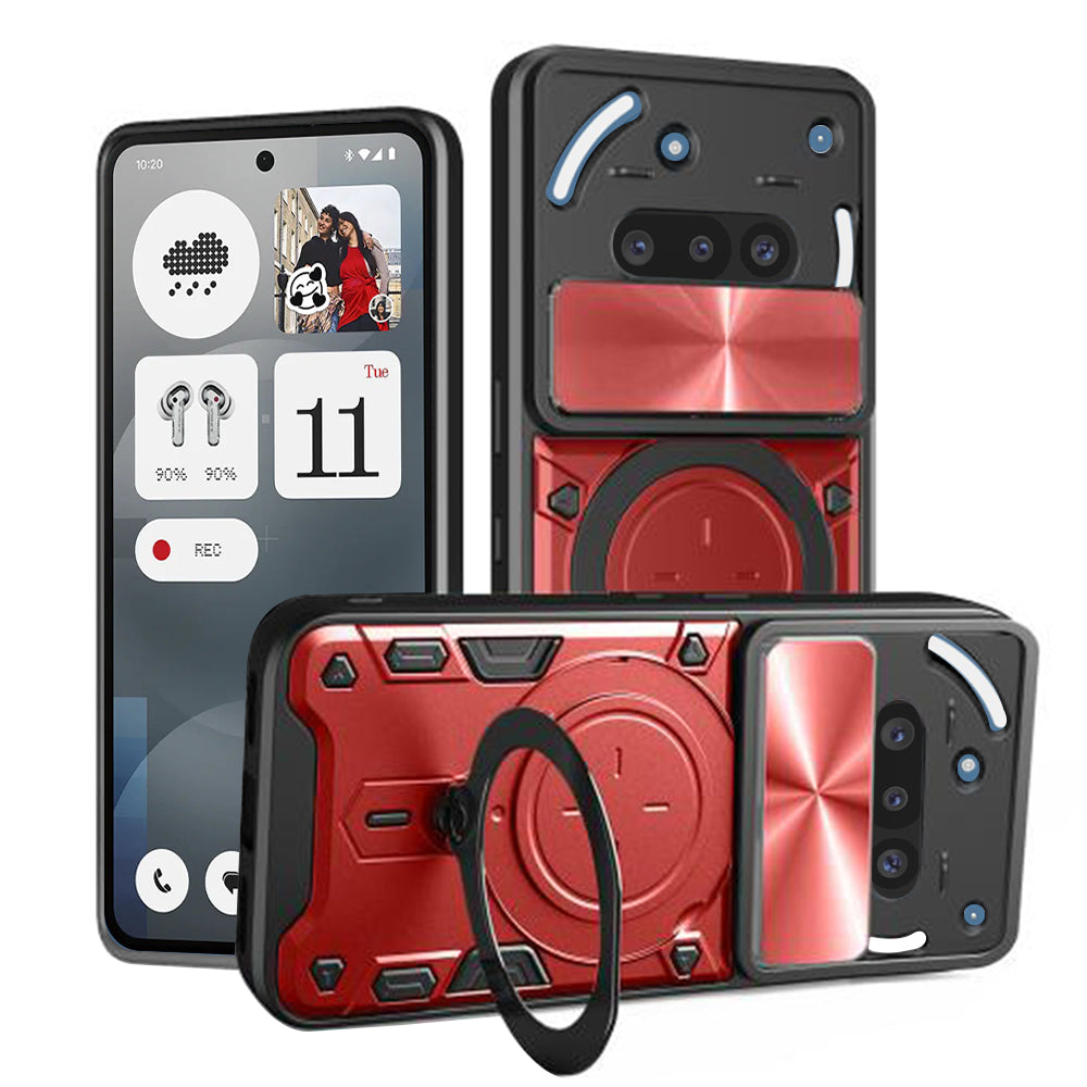 Husa de protectie Techsuit CamGuard Pro compatibil cu Nothing Phone (3a), Rosu