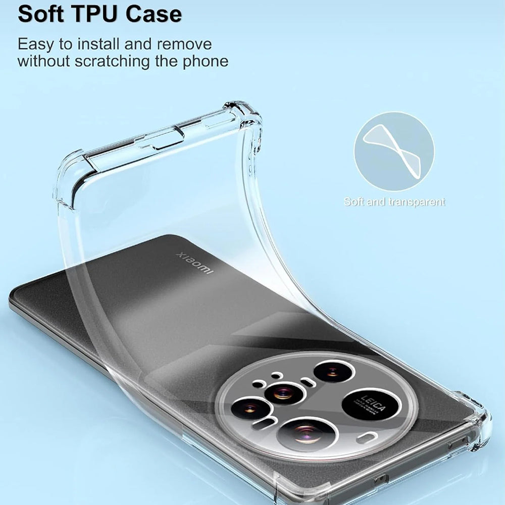 Husa de protectie Techsuit Shockproof Clear Silicone compatibil cu Xiaomi 15 Ultra, Transparent