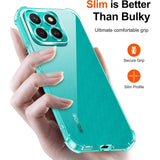 Husa de protectie Techsuit Shockproof Clear Silicone compatibil cu Honor X8c, Transparent