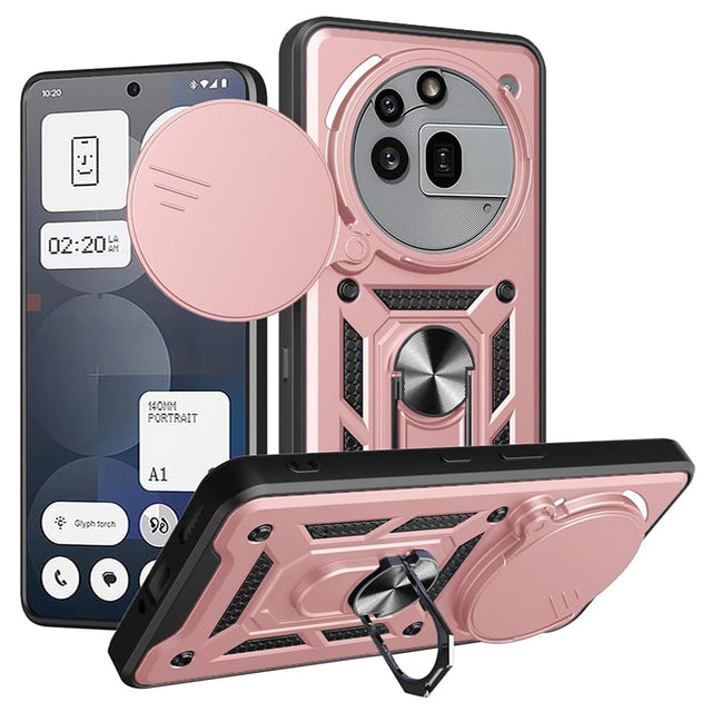 Husa de protectie Techsuit CamShield Series compatibil cu Nothing Phone (3a) Pro, Roz Auriu