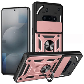 Husa de protectie Techsuit CamShield Series compatibil cu Nothing Phone (3a), Roz Auriu