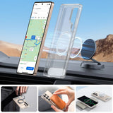 Husa de protectie Torras Pstand MagSafe compatibil cu Samsung Galaxy S25 Ultra, Transparent