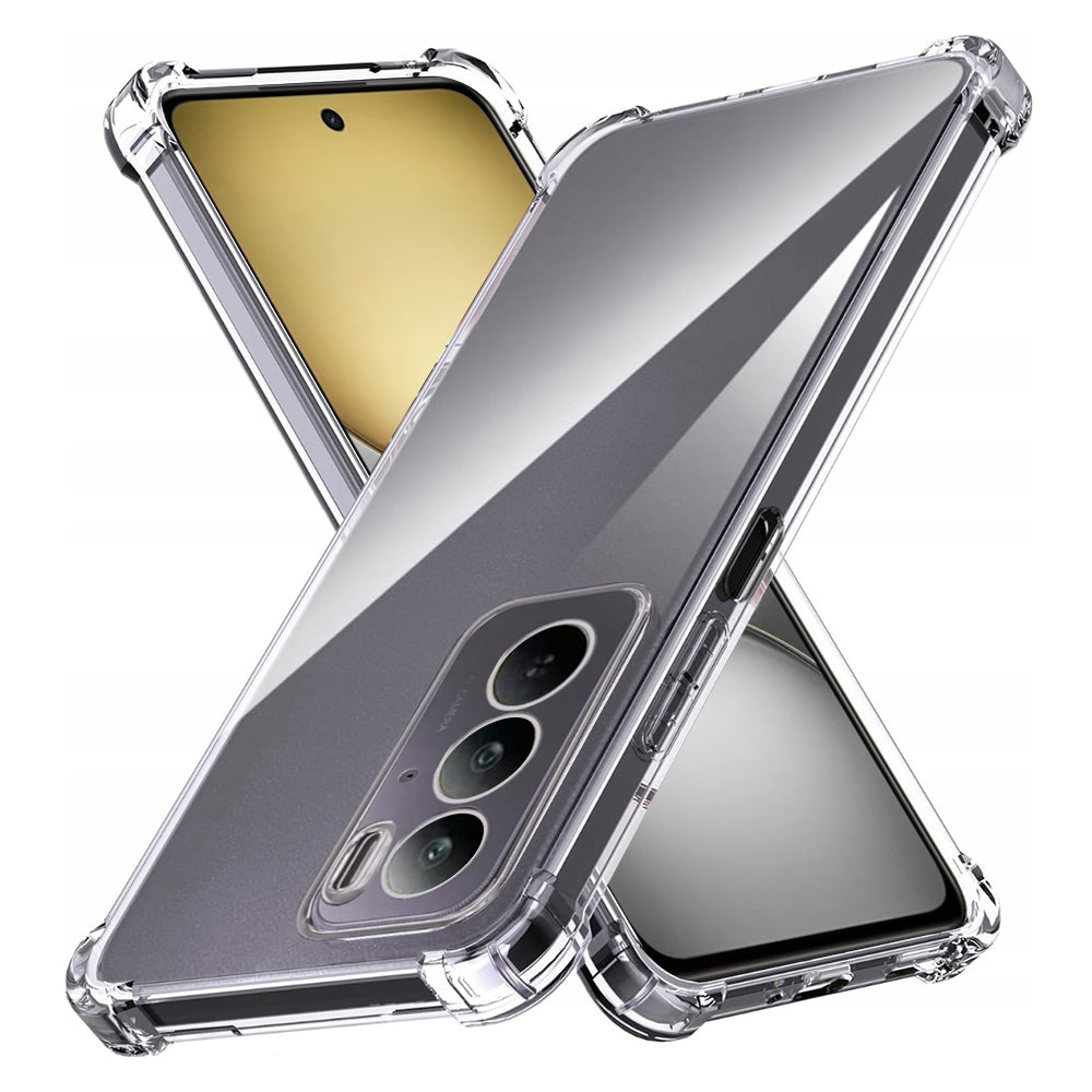 Husa de protectie Techsuit Shockproof Clear Silicone compatibil cu Realme C75, Transparent